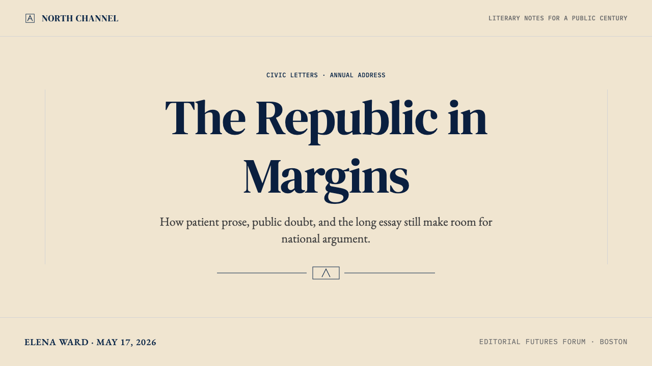 The Atlantic Monthly design style applied to a Slide · cover