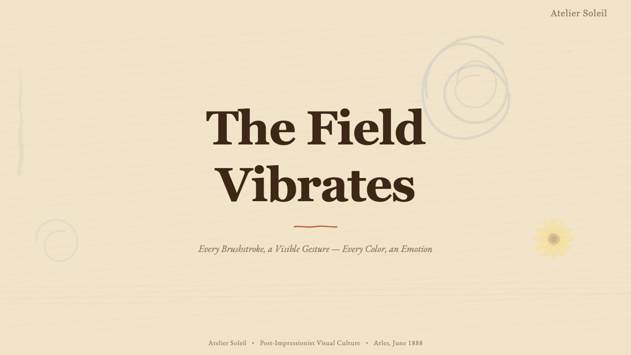 Van Gogh Post-Impressionist design style applied to a Slide · cover