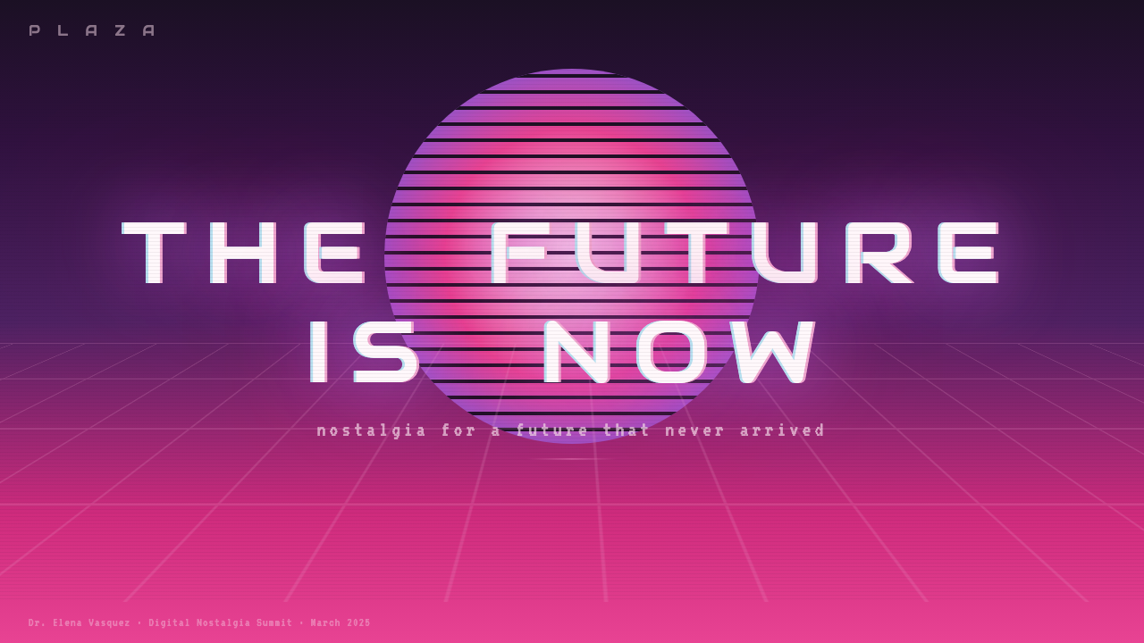 Vaporwave (Tumblr 2012) design style applied to a Slide · cover