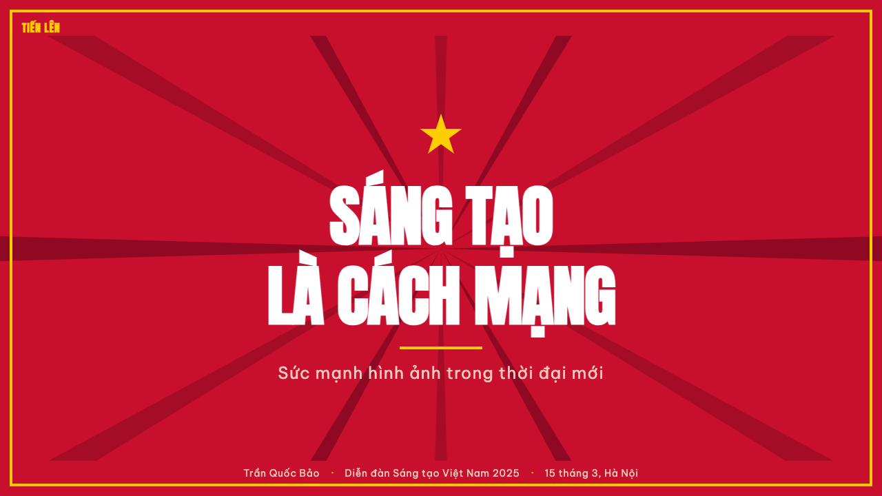 Vietnamese Propaganda design style applied to a Slide · cover