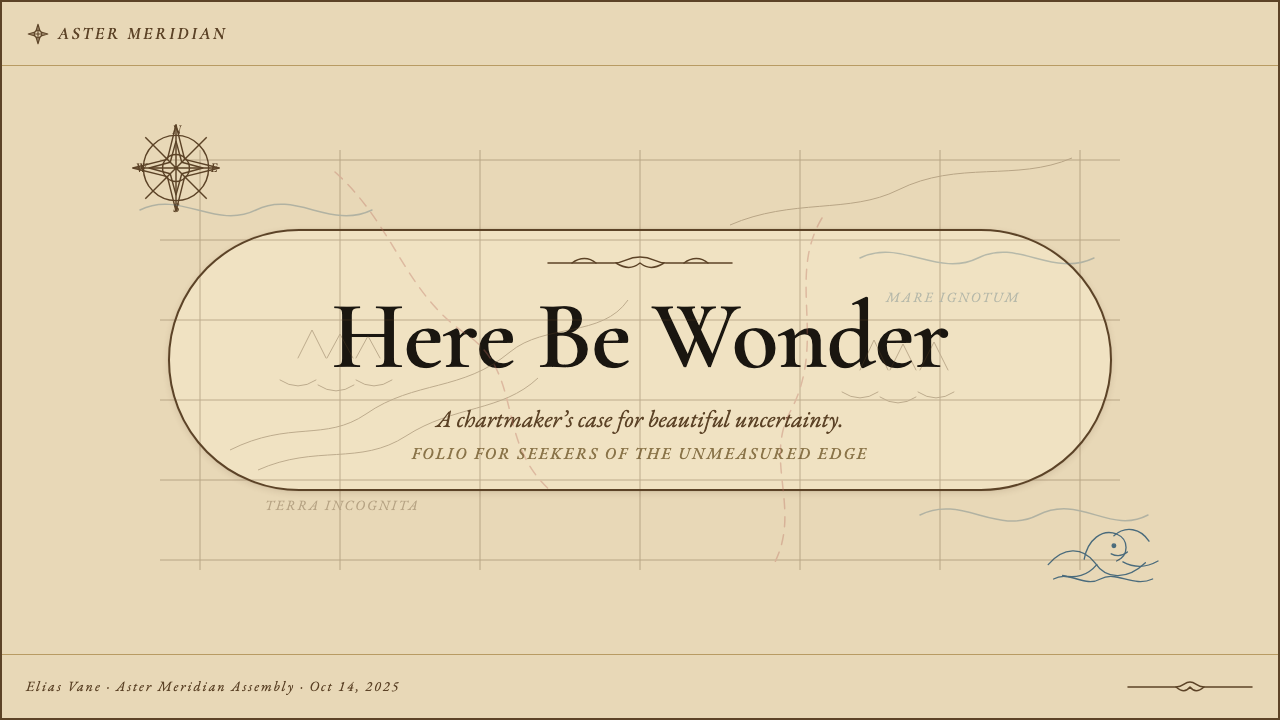 Vintage Cartography design style applied to a Slide · cover