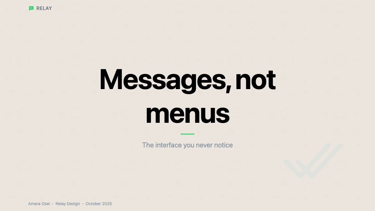 WhatsApp design style applied to a Slide · cover