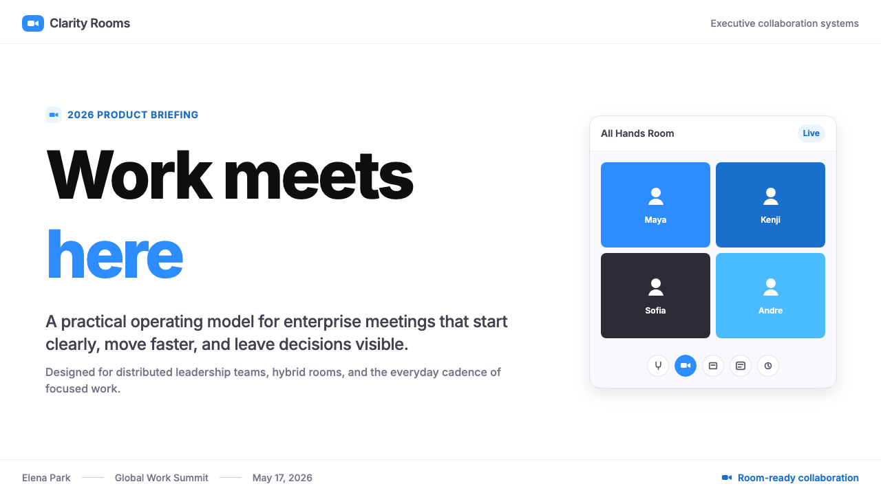 Zoom Meeting Blue design style applied to a Slide · cover