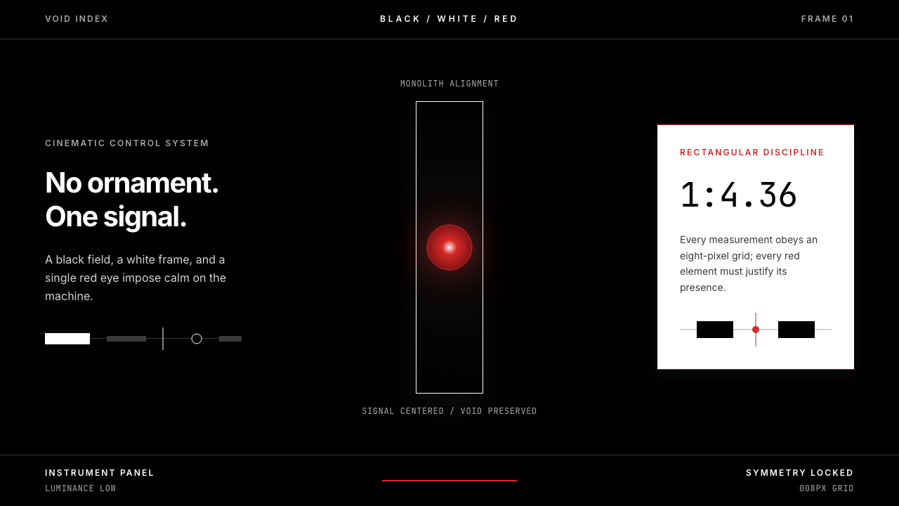 2001 — A Space Odyssey design style — example