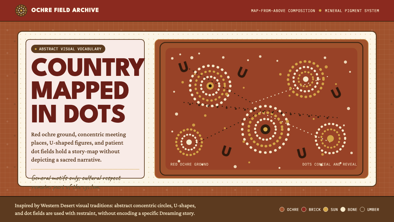 Aboriginal Dot Painting design style — example