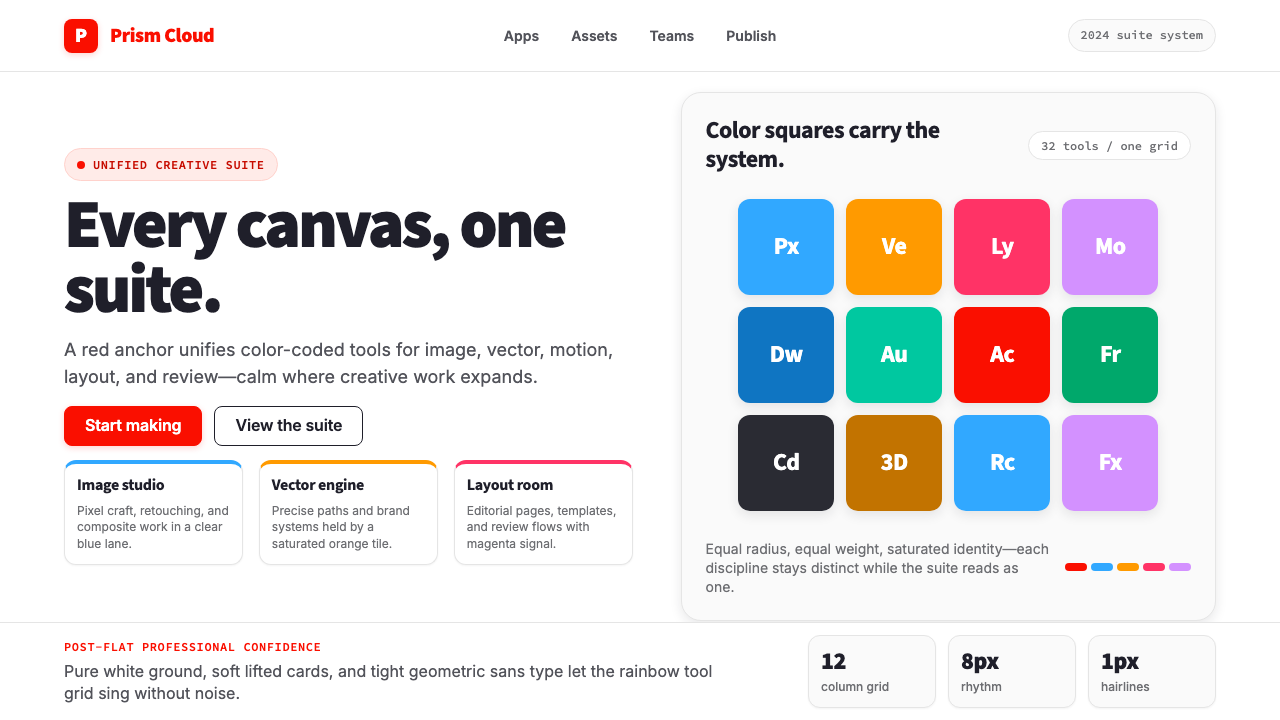 Adobe Creative Cloud design style — example