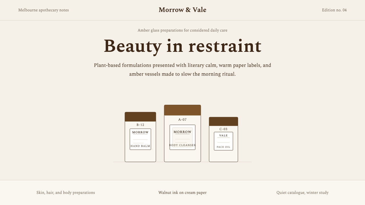 Aesop design style — example