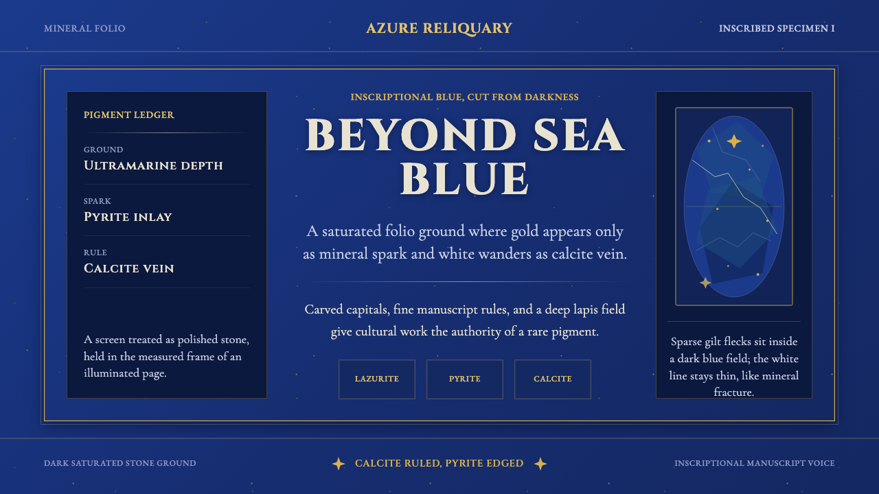 Badakhshan Lapis Lazuli design style