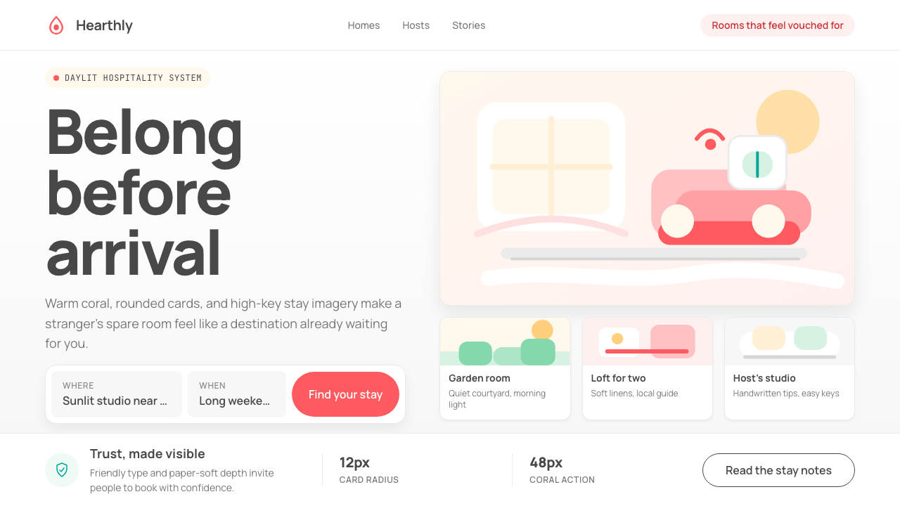 Airbnb 2014 design style — example