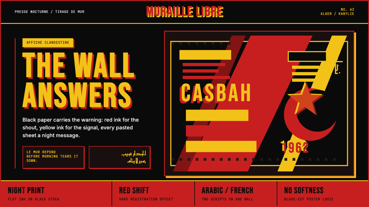 Algerian Casbah Poster (1954–1962) design style — example