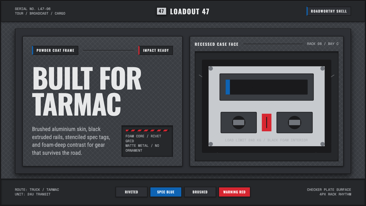 Aluminium Flight Case design style