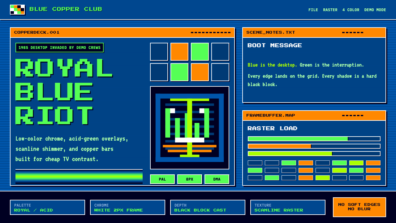 Commodore Amiga Workbench design style — example