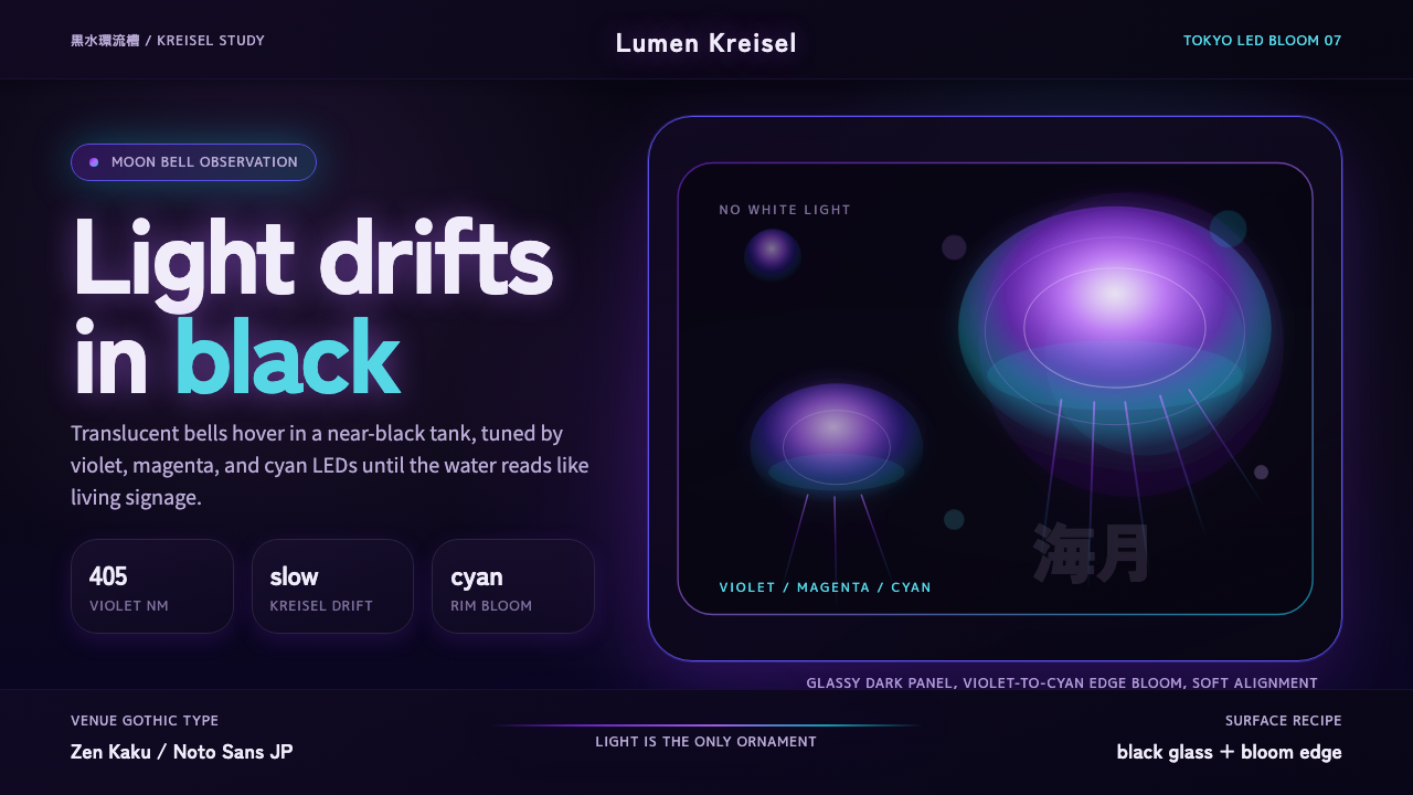 Jellyfish Aquarium Study design style — example