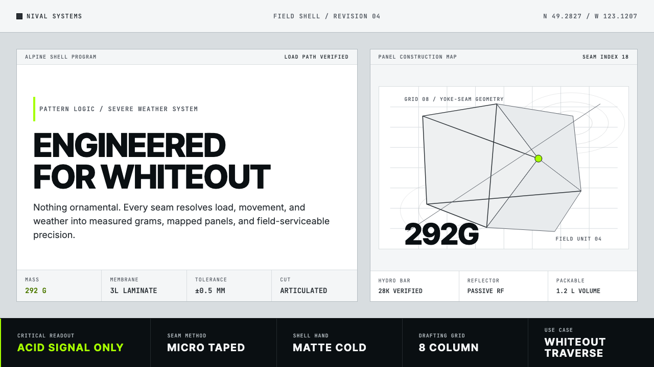 Arc'teryx Technical Outdoor design style — example