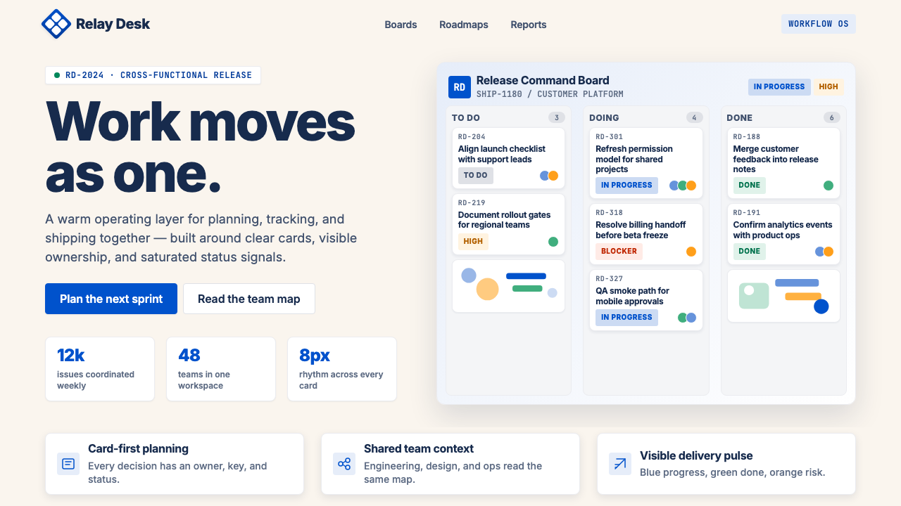Atlassian Jira Blue design style — example