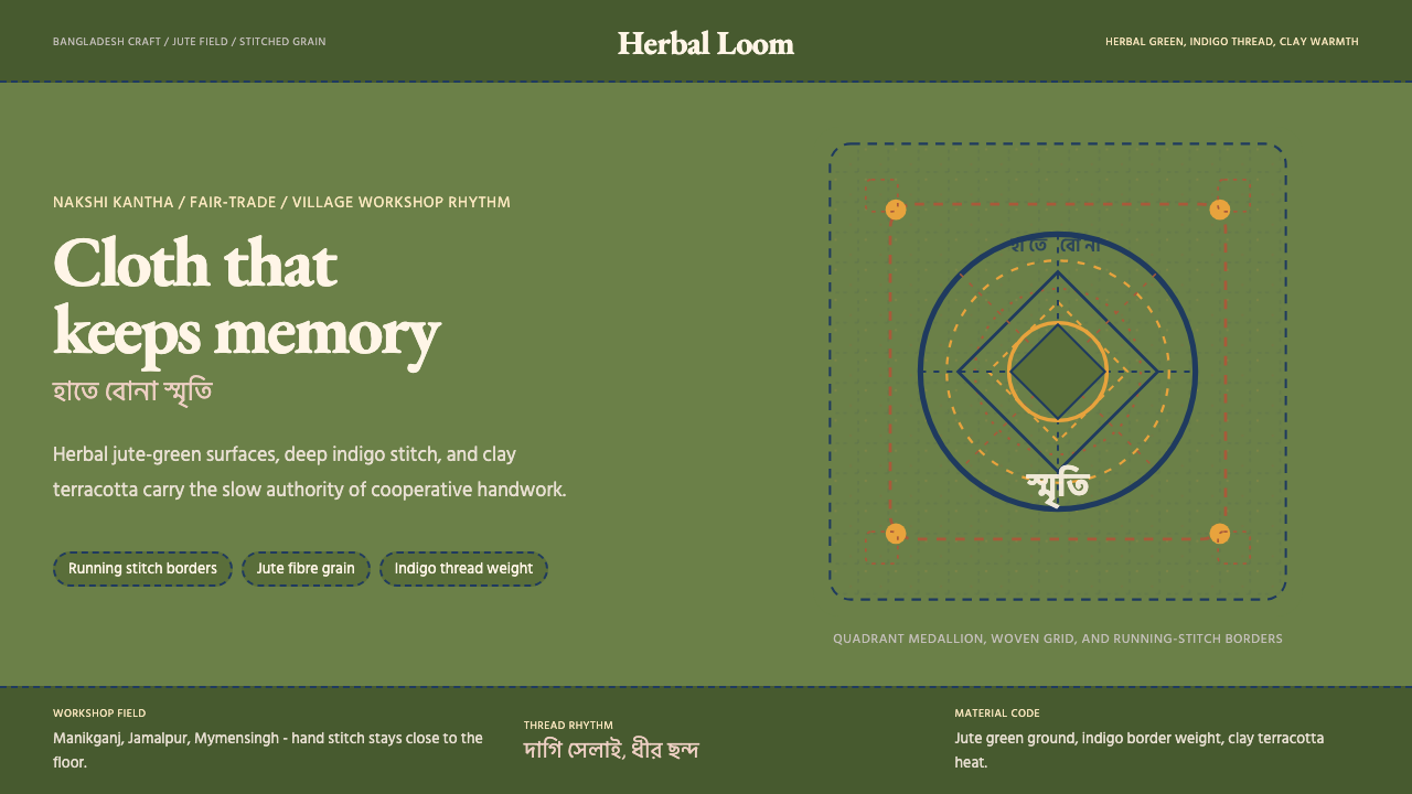 Bangladeshi Jute Craft design style — example
