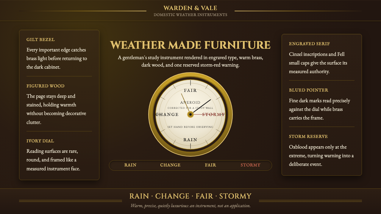 Aneroid Barometer design style — example