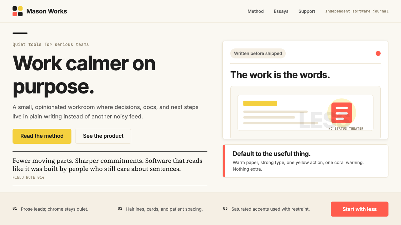 Basecamp / 37signals design style — example