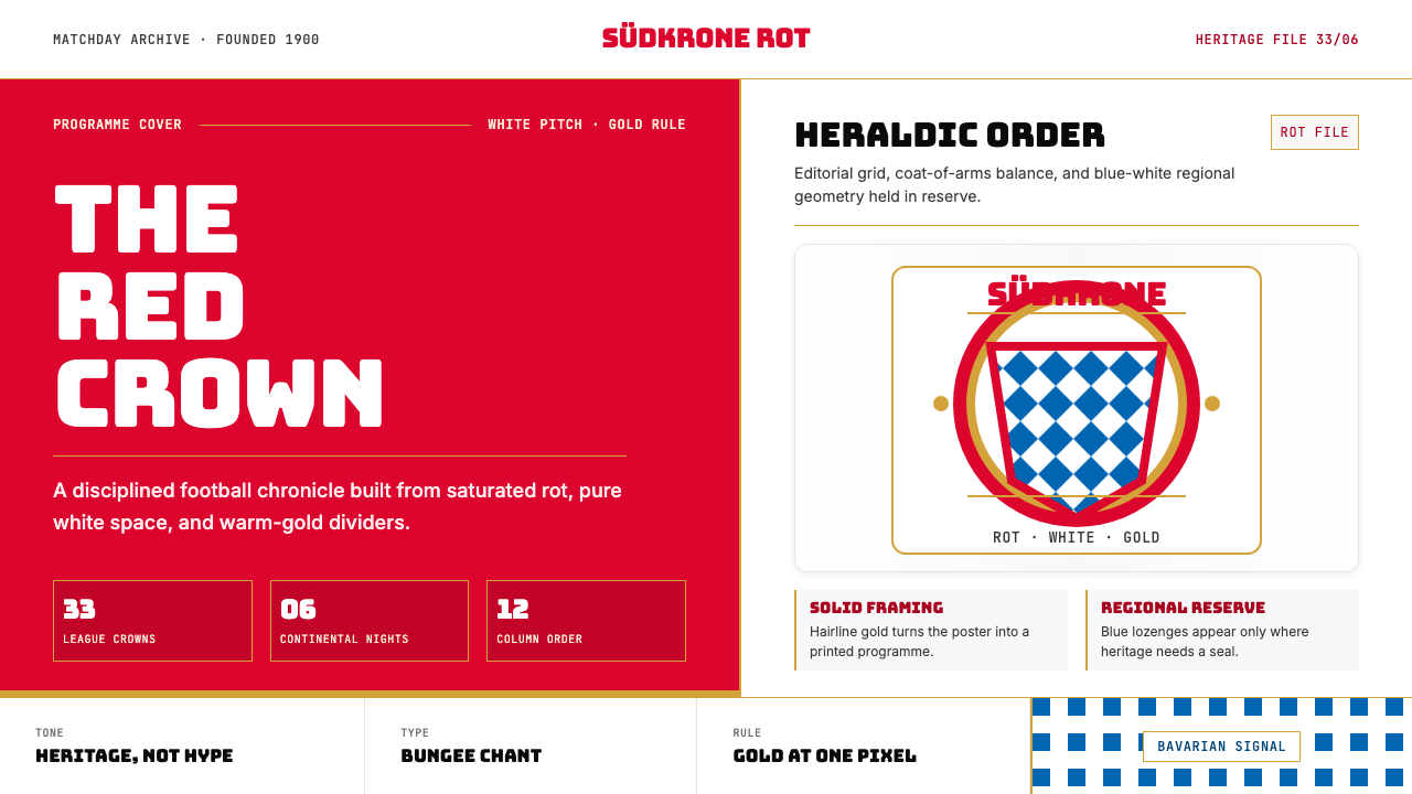Bayern Munich (Rot) design style — example