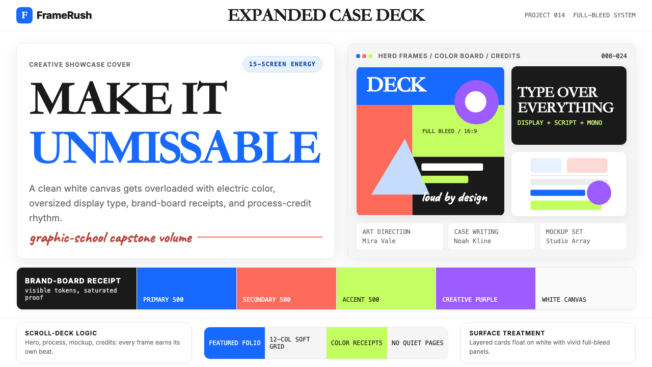 Behance Maximalist Portfolio design style — example