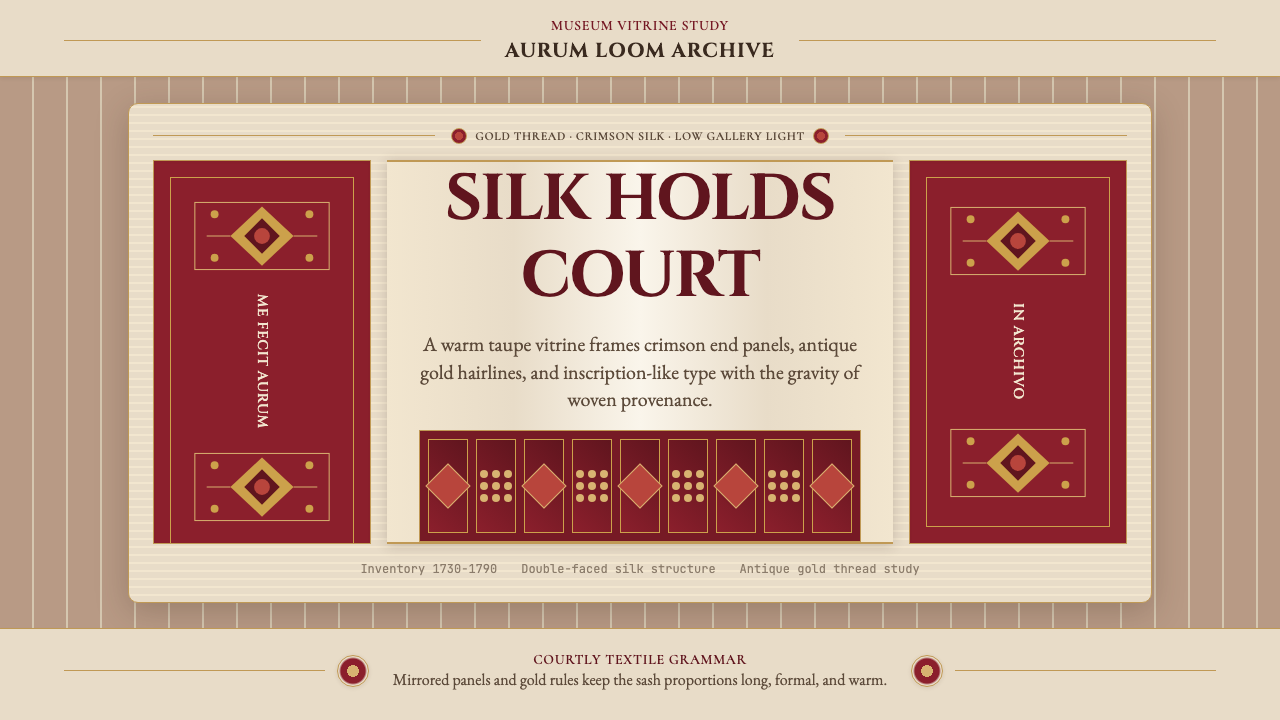 Belarusian Slutsk Sash design style — example