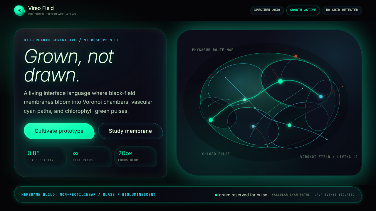 Bio-Organic Generative design style — example