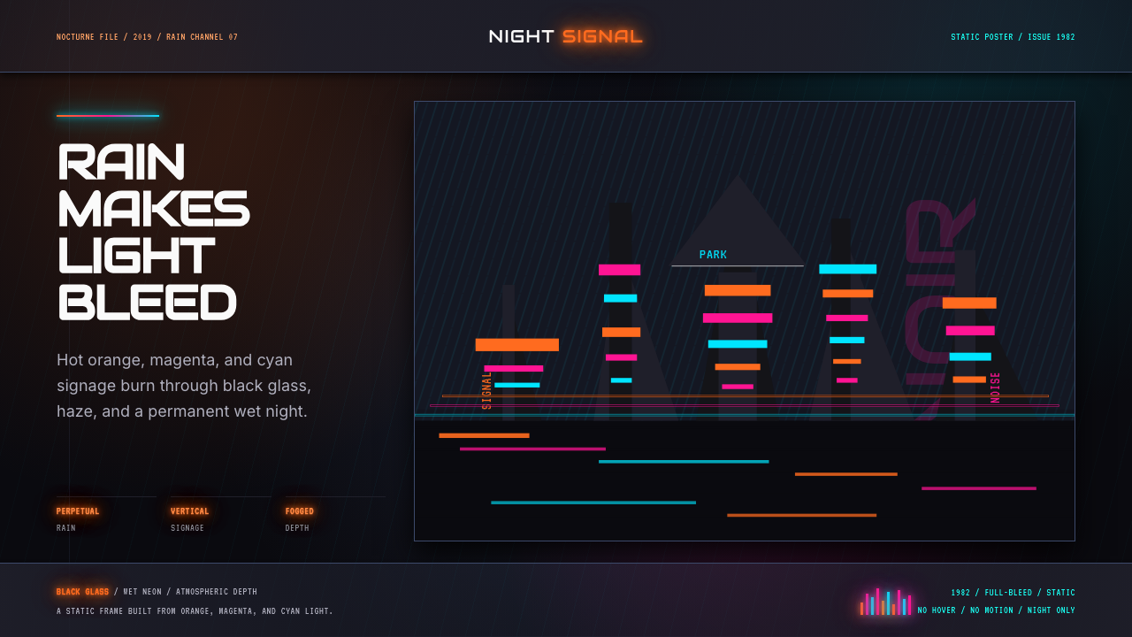 Blade Runner 1982 Neon Noir design style — example