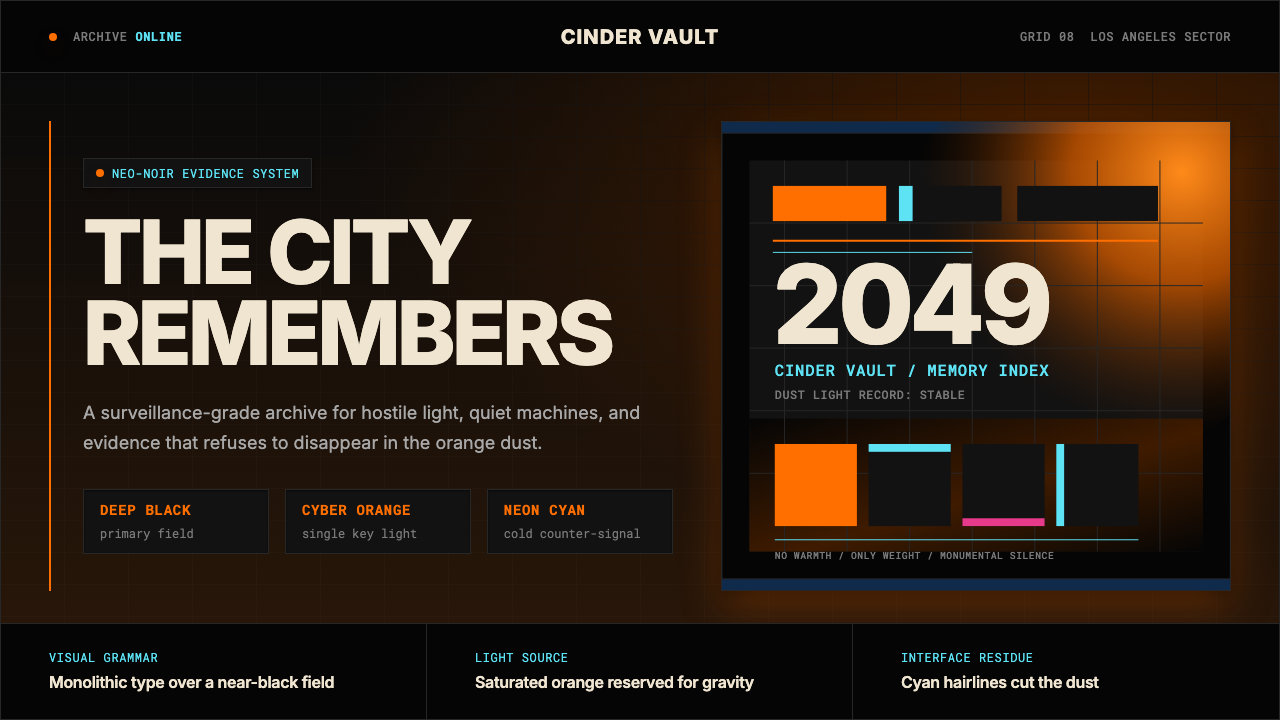 Blade Runner 2049 design style — example