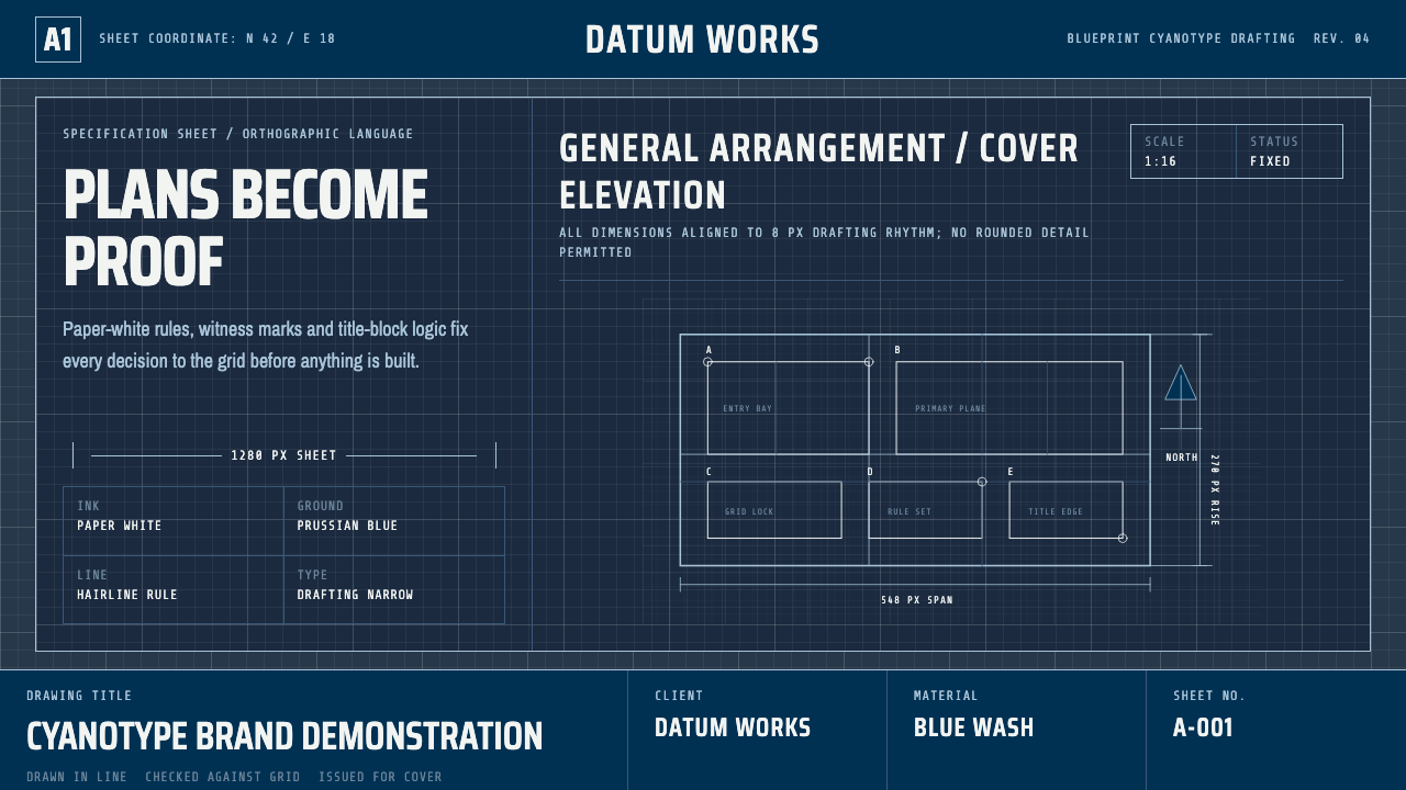 Architectural Blueprint design style — example