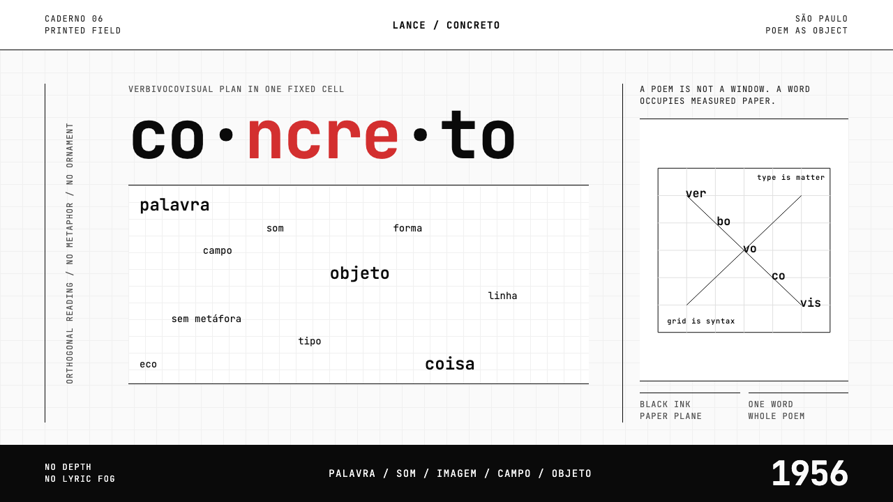Brazilian Concrete Poetry design style — example