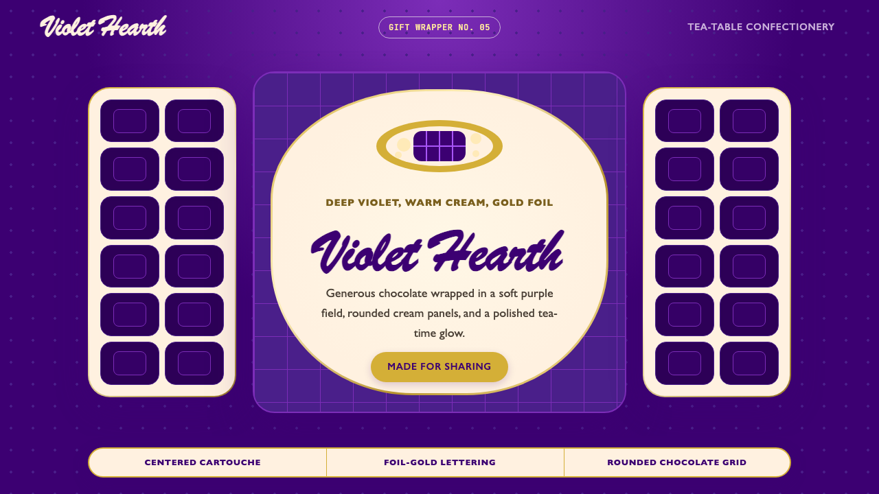 Cadbury Dairy Milk design style — example