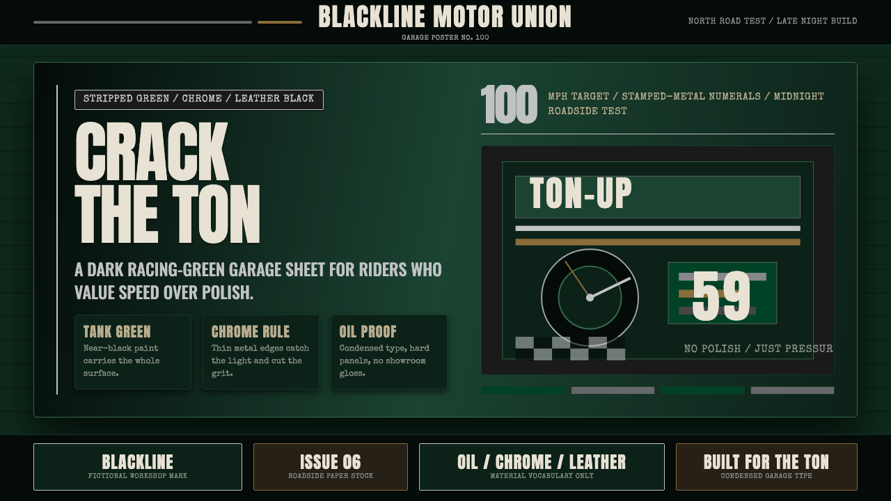 Café Racer Ton-Up design style — example