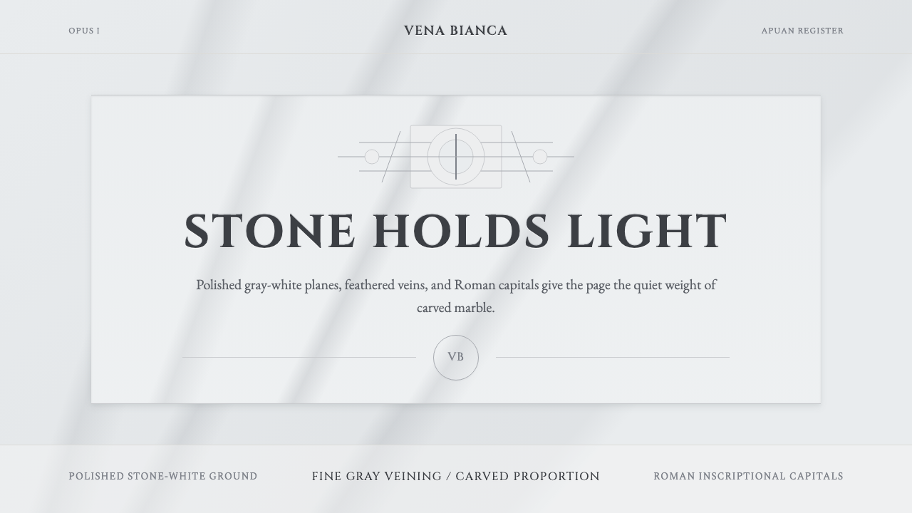 Carrara Marble design style — example