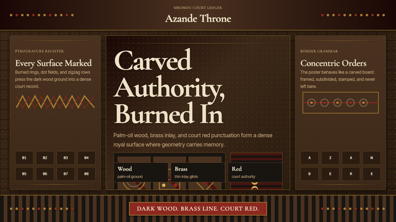Central African Azande Throne design style — example