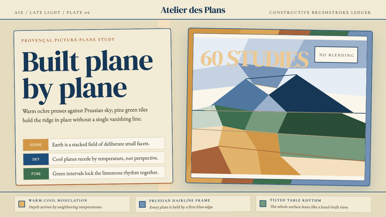 Cézanne — Mont Sainte-Victoire design style — example