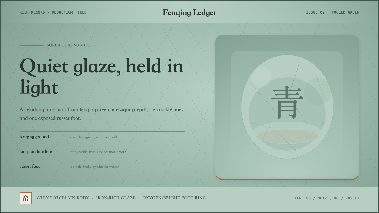 Longquan Celadon design style — example