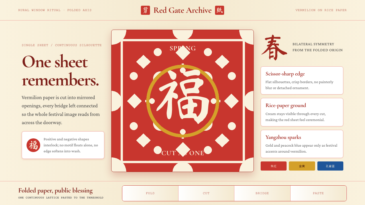 Chinese Jianzhi Paper-Cutting design style — example