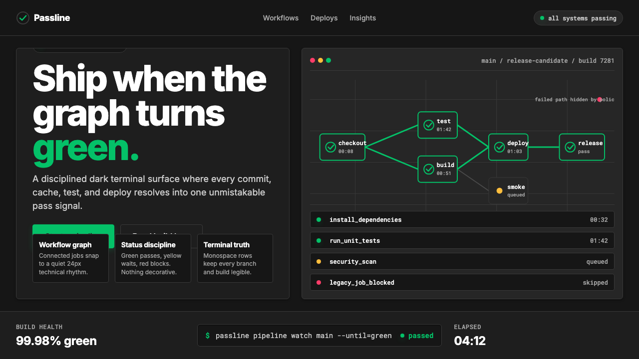 CircleCI Pipeline-Green design style — example