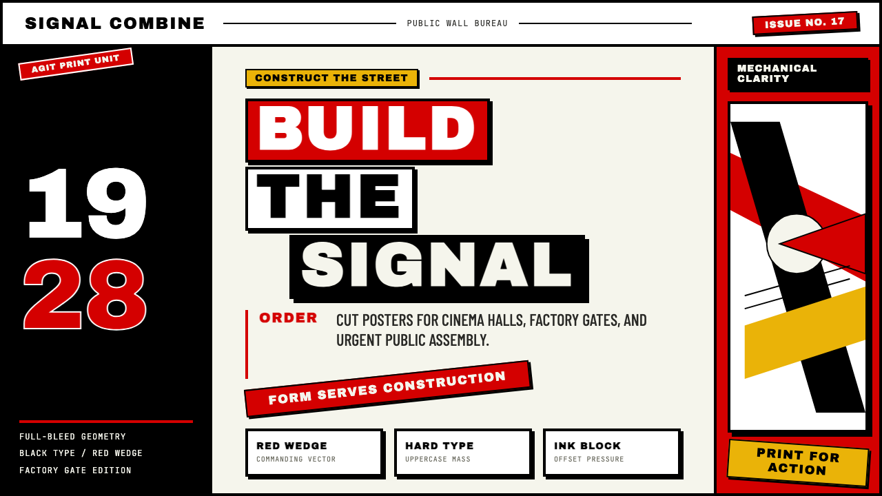Russian Constructivism design style