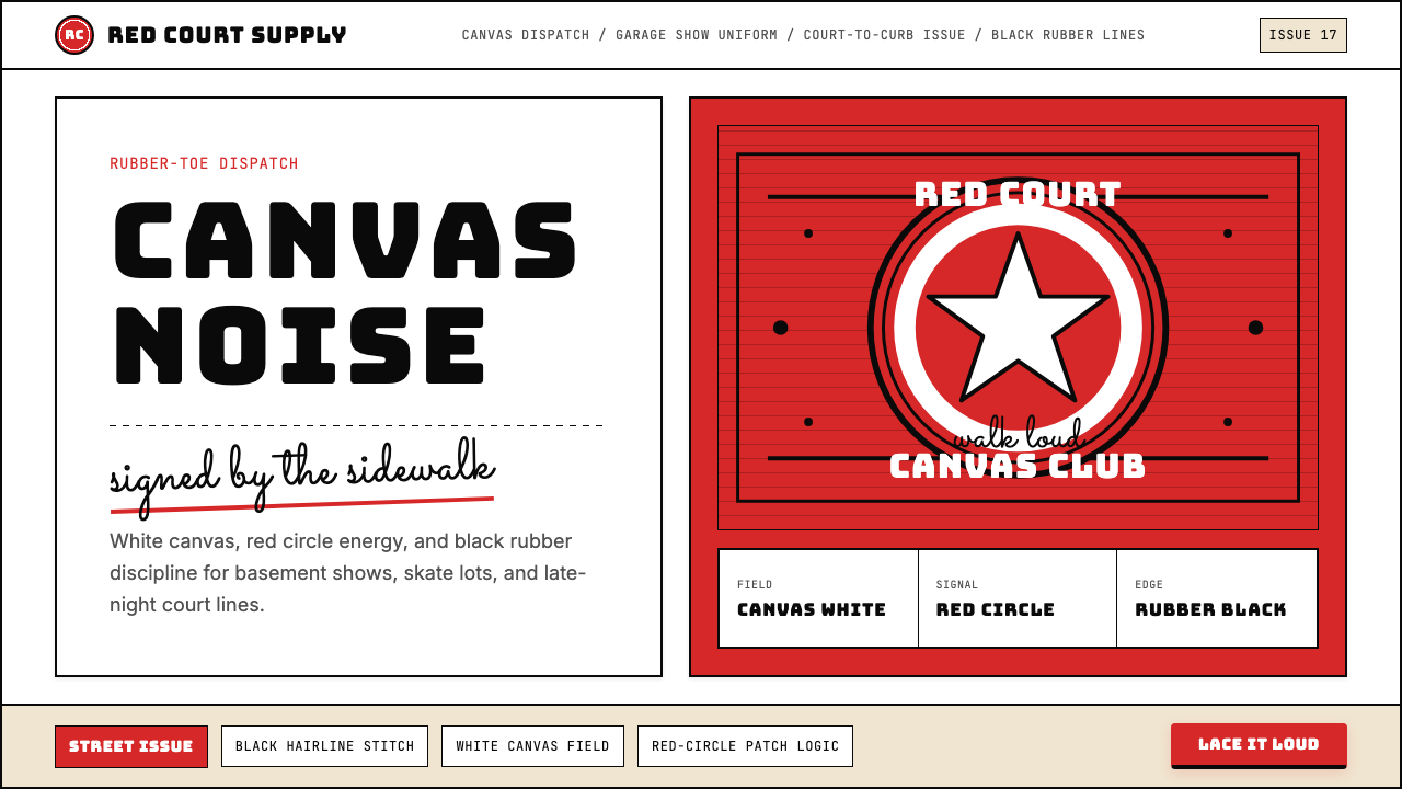 Converse Chuck Taylor design style — example