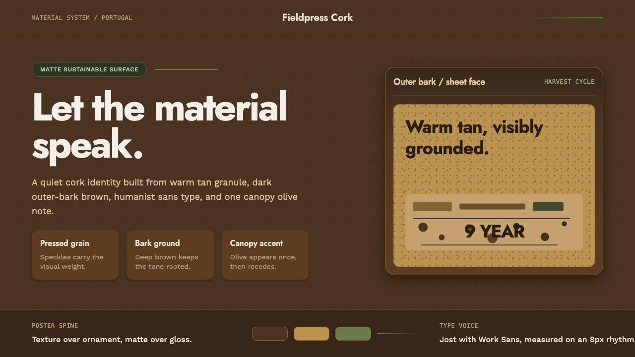 Portuguese Cork design style — example