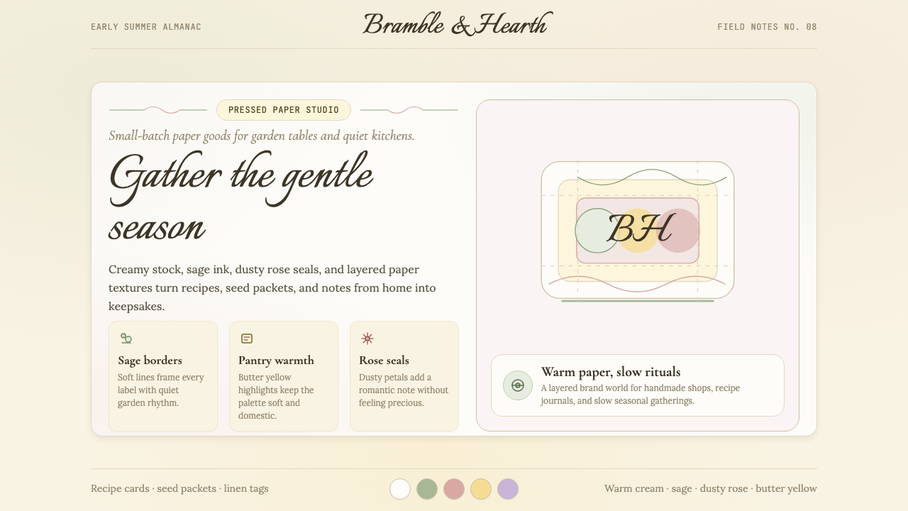 Cottagecore design style — example