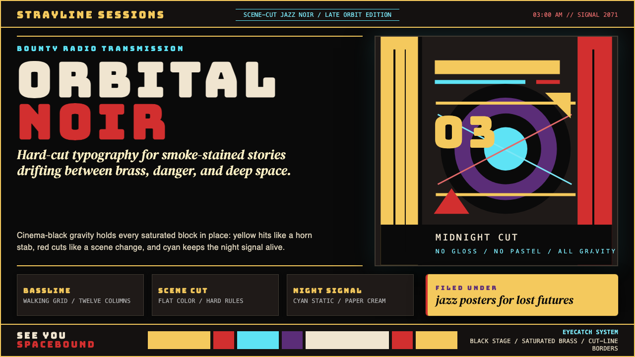 Cowboy Bebop Jazz-Noir design style — example