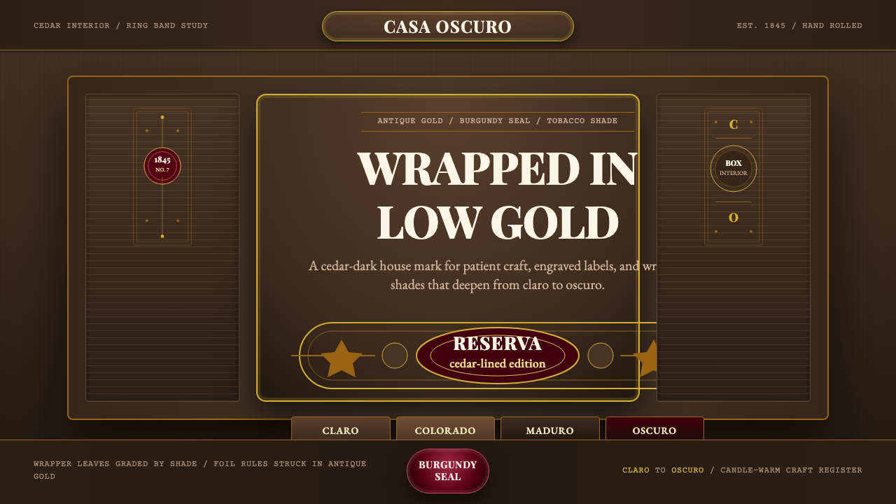 Cuban Habano Cigar design style — example