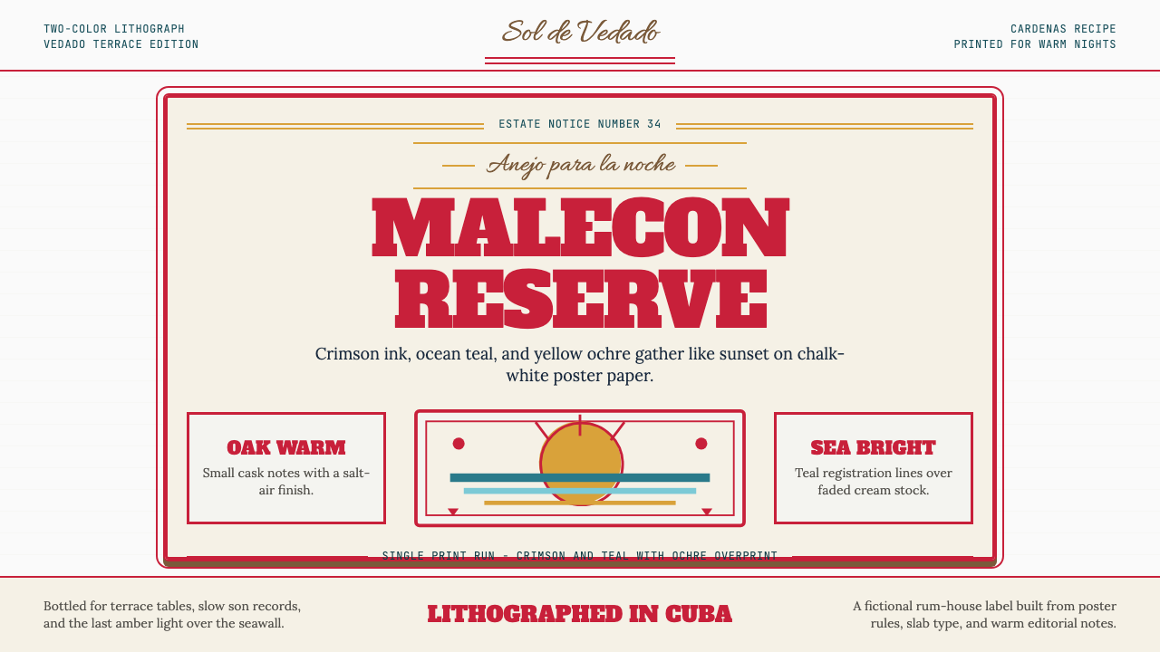 Havana Club Cuban Rum design style — example