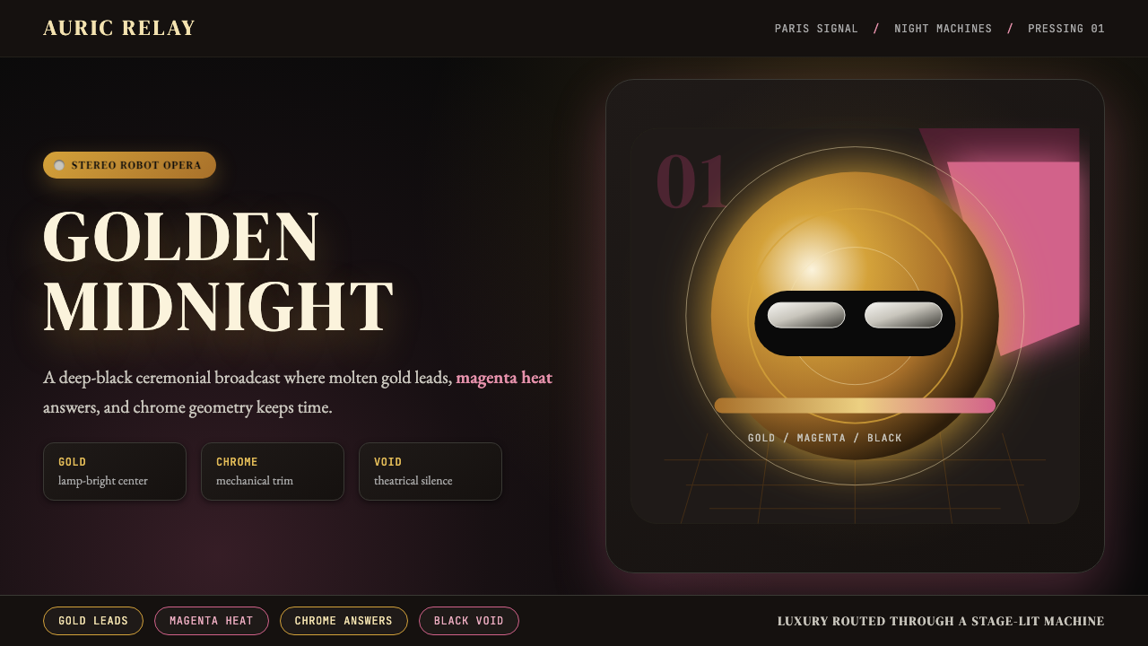Daft Punk Discovery (Gold-Helmet) design style — example