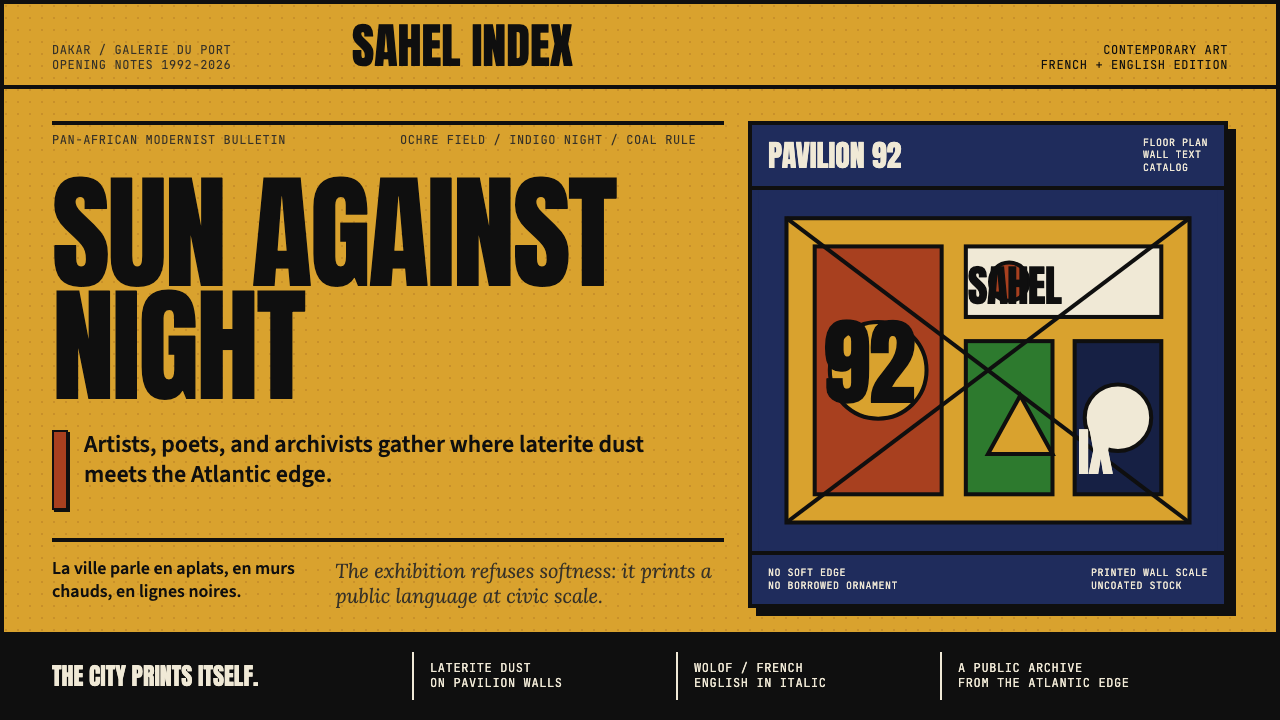 Dak'Art Biennale design style — example