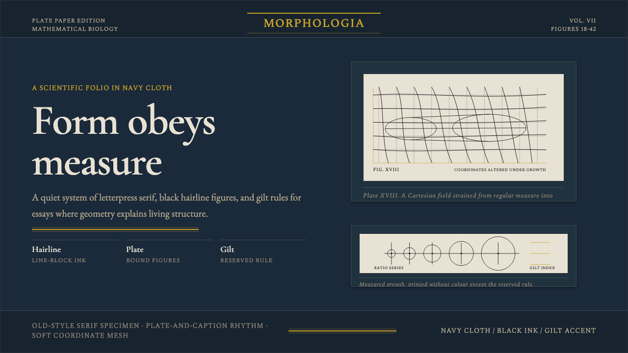 On Growth and Form design style — example