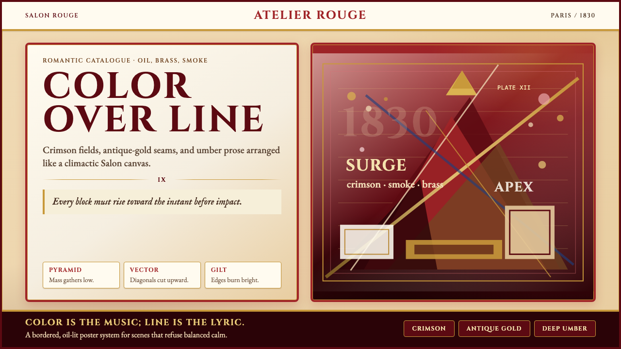 Delacroix French Romanticism design style — example