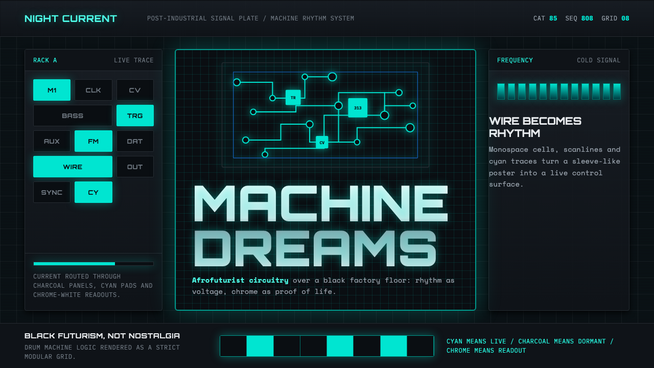 Detroit Techno design style — example